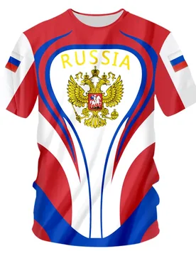 Russia Россия 3D Printing T Shirt Man Summer O-Neck Short Sleeve Oversized Top Casual Tee Loose Streetwear Harajaku - Aliexpress - FashionsVida