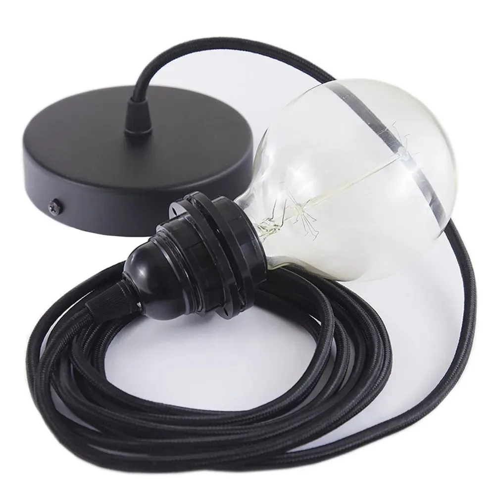 Cables Lampe Suspendue Pendel Pour Abat-jour Rm04 50 Cm Black One Size - Creative - FashionsVida