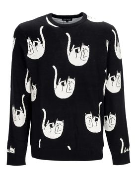 Maglione Uomo Falling Nerm Knit Sweater Black