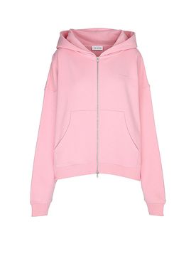 Sudadera con cremallera FLOWER rosa S