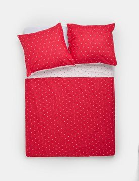 Set di biancheria da letto double face con cuori - multicolor