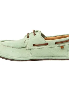 Mocassini Da Barca N5675 Bare Barefoot Silk Suede Menta EU 38
