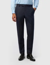 Tailored Fit Wool Rich Stretch Suit Trousers Navy male