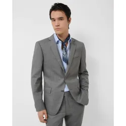 Traje de hombre half canvas slim fit falso liso