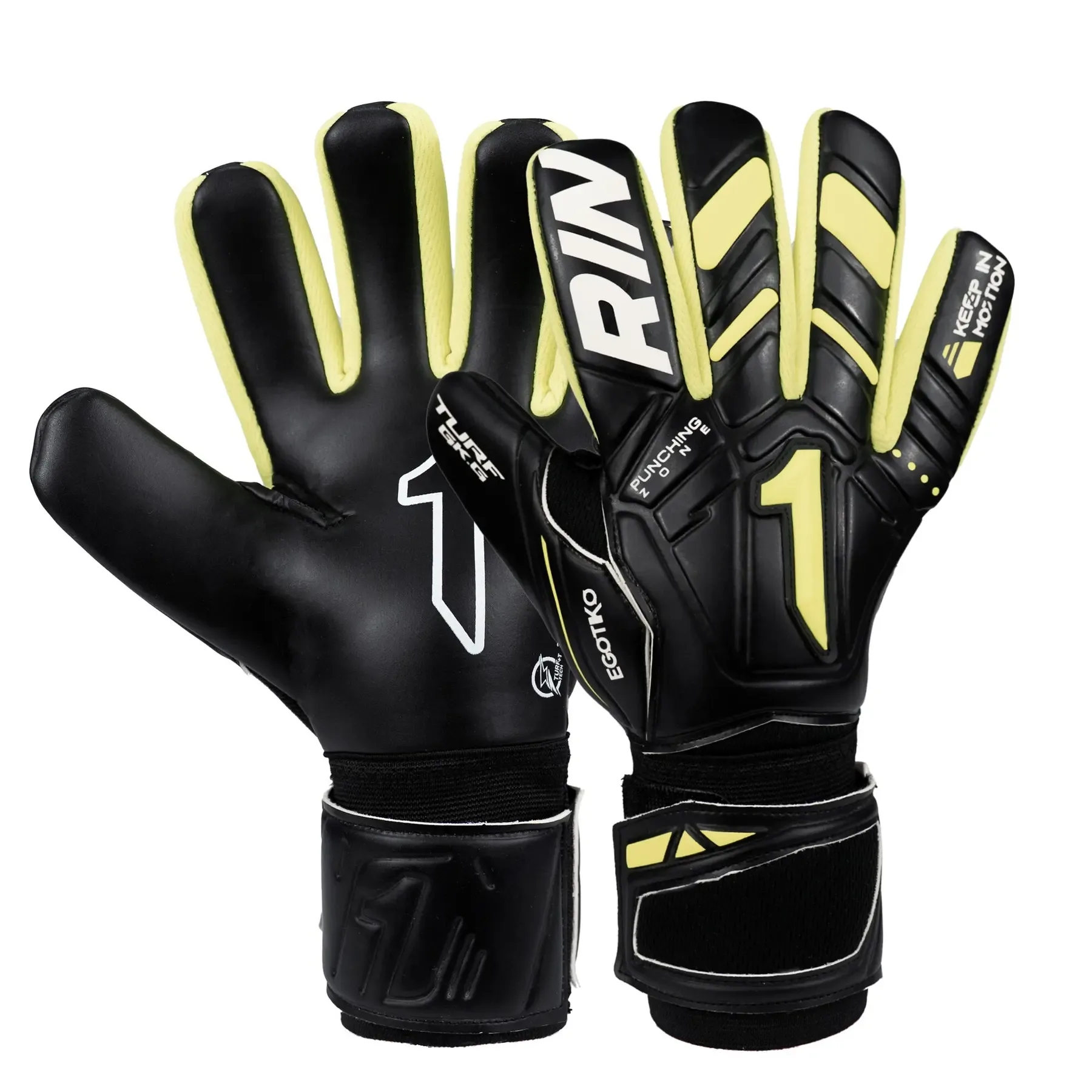 Torwarthandschuhe Kind Egotiko Turf - Noir - unisex - Size: Taille 6 - Rinat - FashionsVida