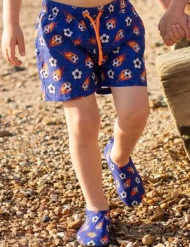 Kid's Messi Footballs Swim Shorts - Slipfree - FashionsVida