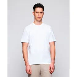 Camiseta de hombre cuello redondo de algodón orgánico