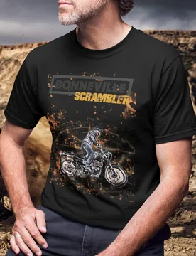 EY T.riumph Bonneville Scrambler T Shirt The Icon of Cool Motorcycle Tee British Twin Rider Graphic Top For T.riumph Fans Cl - Aliexpress - FashionsVida