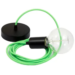 Cables Suspension Luminaire Rf06 2 M Neon Green / Black One Size