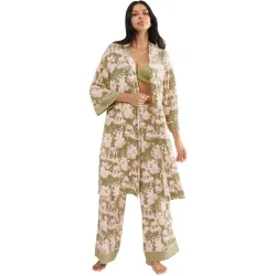 Bata sensual con hombros caídos confeccionada en TENCEL™ Modal