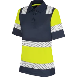 WÜRTH MODYF Polo haute visibilité FLUO ONE jaune/marine Bleu marine S