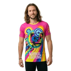Maglietta A Maniche Corte Emoji Normal Is Boring Multicolour XL