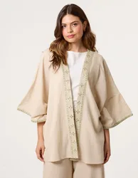 Embellished Kimono - ONE / STONE - female