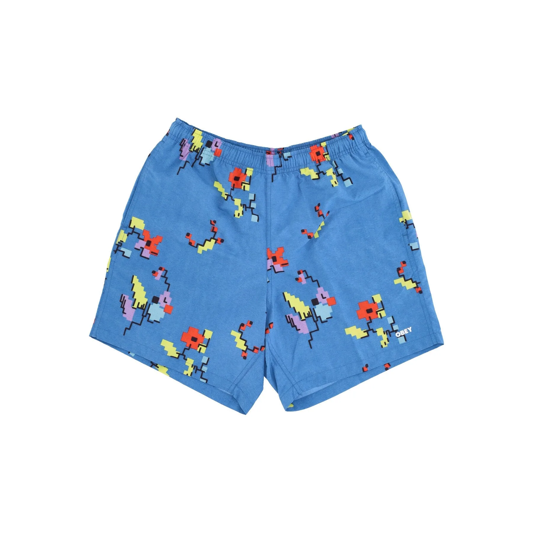 Pantaloncino Uomo Easy Digital Short Atlantic Blue Multi - OBEY - FashionsVida