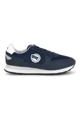 Sneakers blu con inserti a contrasto e lacci CAM12100M3737 40