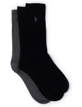 Pack de tres calcetines de hombre cortos estampados - Polo Ralph Lauren - FashionsVida