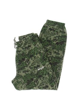 Pantalone Tuta Felpato Donna Contra Fleece Pant Green Camo