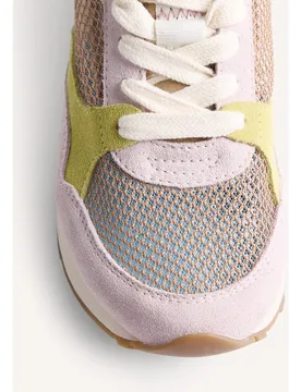 Zapatillas con cuña de mujer de piel con contrastes de color - Gioseppo - FashionsVida