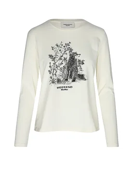 Max Mara Langarmshirt crema M - Max Mara - FashionsVida