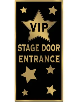 VIP Eingang Türdeko schwarz-gold 76x150cm - 360 Degrees - FashionsVida