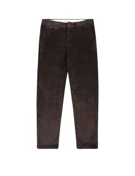 Pantalon en velours côtelé CHUCK marron 29/L32 - Knowledge Cotton Apparel - FashionsVida