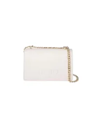 Borsa a tracolla Liu Jo Accessories bianca con logo impresso