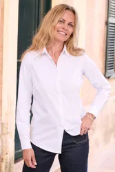 Women's Oxford Shirt in White Size: 10 - White - Size: 10
