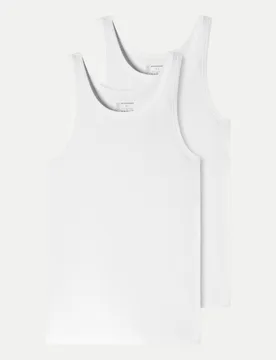 Unterhemd 2er-Pack Weiß XXL - Schiesser - FashionsVida