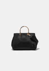 Shopper mit Metallgriff Schwarz OS