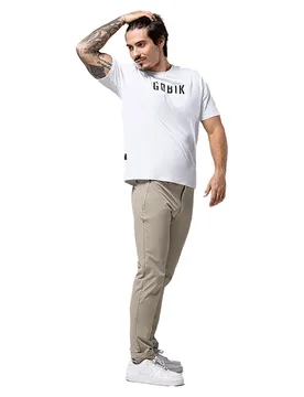 Maglietta A Maniche Corte Native White - Gobik - FashionsVida