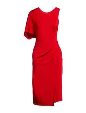 PM Midi-Kleid Damen Rot S,XS Damen