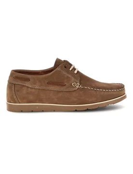 Scarpe stringate marroni in vera pelle 09 44 - JERPOINT - FashionsVida