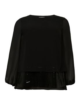 SHEEGO Túnica negro / plata