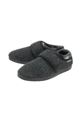 Mens Velcro Slippers With Memory Foam Sole - - Size: 11