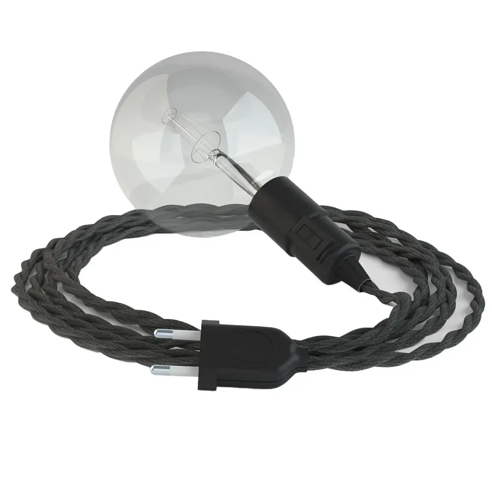 Cables Suspension Luminaire Tm26 5 M Dark Gray / Black One Size - Creative - FashionsVida