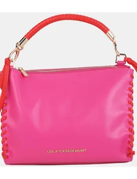 Bolsito con detalle trenzado a contraste - Lola Casademunt - FashionsVida