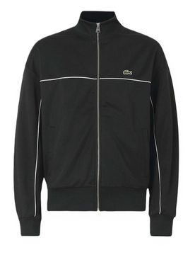 Lacoste Felpa con cerniera e bordo