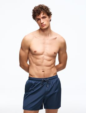 Maillot De Bain Basique Regular Fit Homme S Marine