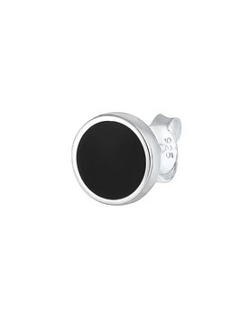 KUZZOI Pendientes negro / plata