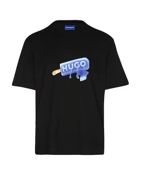 Hugo T-Shirt NOGLASY nero M - Hugo Boss - FashionsVida
