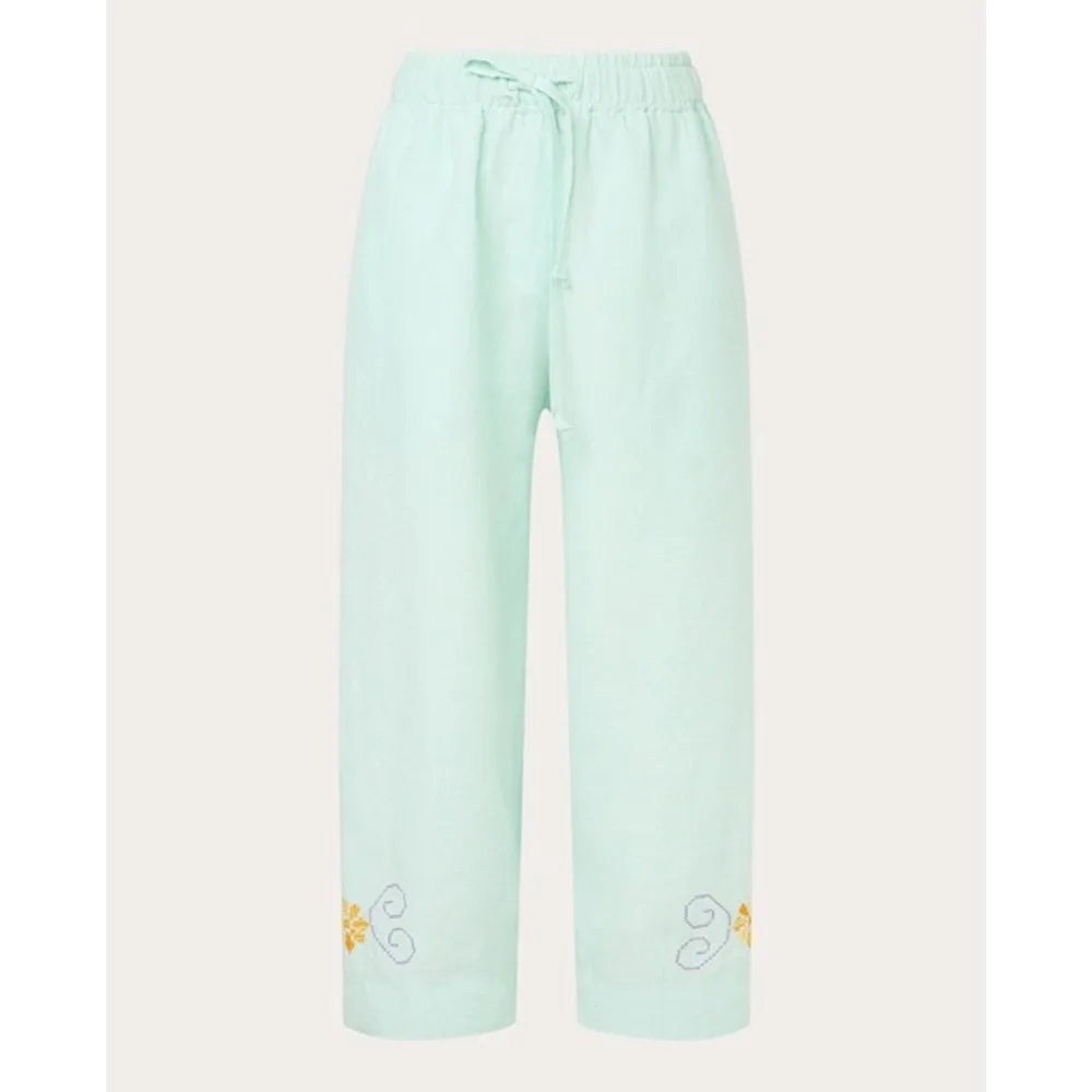 Pantalón recto de lino - Claramonte - FashionsVida
