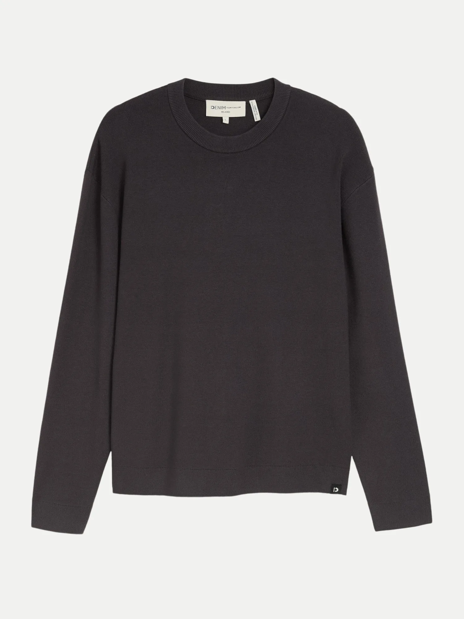 Basic Strickpullover Grau XL - Tom Tailor Denim - FashionsVida