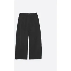 Pantalones anchos de mujer barrel pana fluido