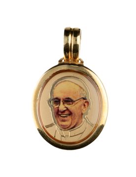 Medaglia Papa Francesco Oro Giallo GL100744