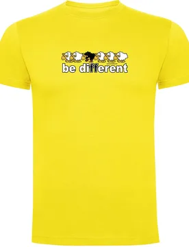 T-shirt à Manches Courtes Be Different Train Yellow M - Kruskis - FashionsVida
