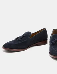 Suede Tassel Loafers Dark Navy male