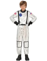 Astronaut Kostüm Silber für Kinder