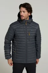 Henry Extreme Mens Down Padded Jacket - Grey - Grey - Size: M