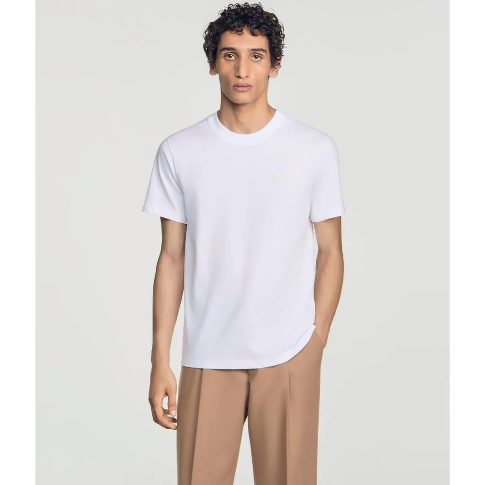 Camiseta de hombre de algodón con logo - sandro - FashionsVida