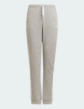 Pantaloni Essentials 3-Stripes French Terry 7-8A Medium Grey Heather / White - Adidas - FashionsVida